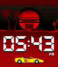 Synthetic Time watch face screenshot